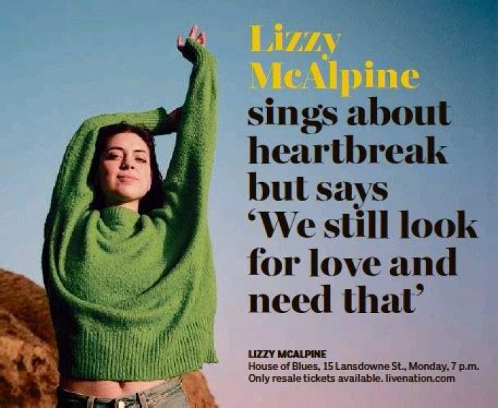 Lizzy McAlpine sings about heartbreak but says ‘We still look for love